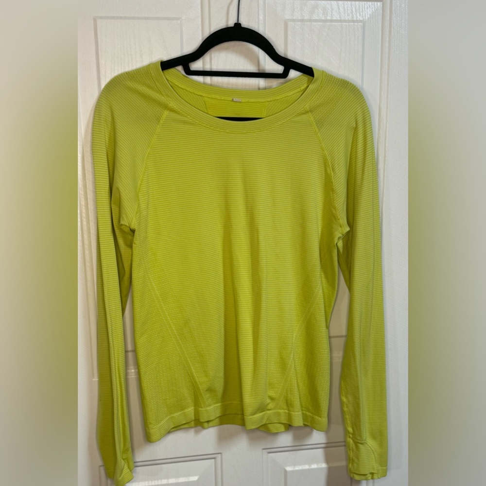 Athleta Long Sleeve  Yellow Top